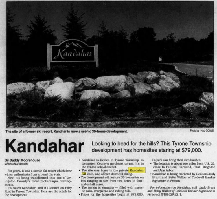 Kandahar Ski Club (Summit Ski Club) - Sep 1999 Ad For Subdivision (newer photo)
